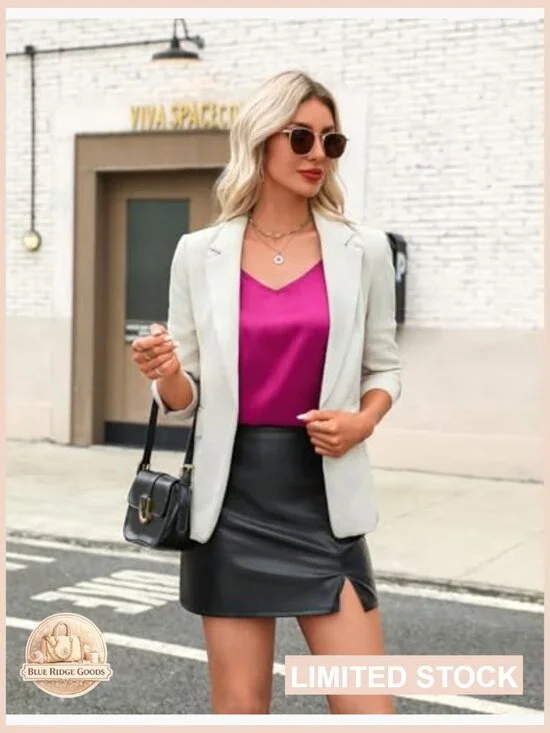 Satin Camisole Top V Neck Spaghetti Strap Cross Back Summer Blouse Chic - Picture 4 of 7